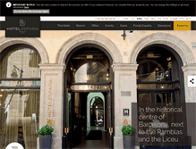 Tablet Screenshot of hotelespanya.com
